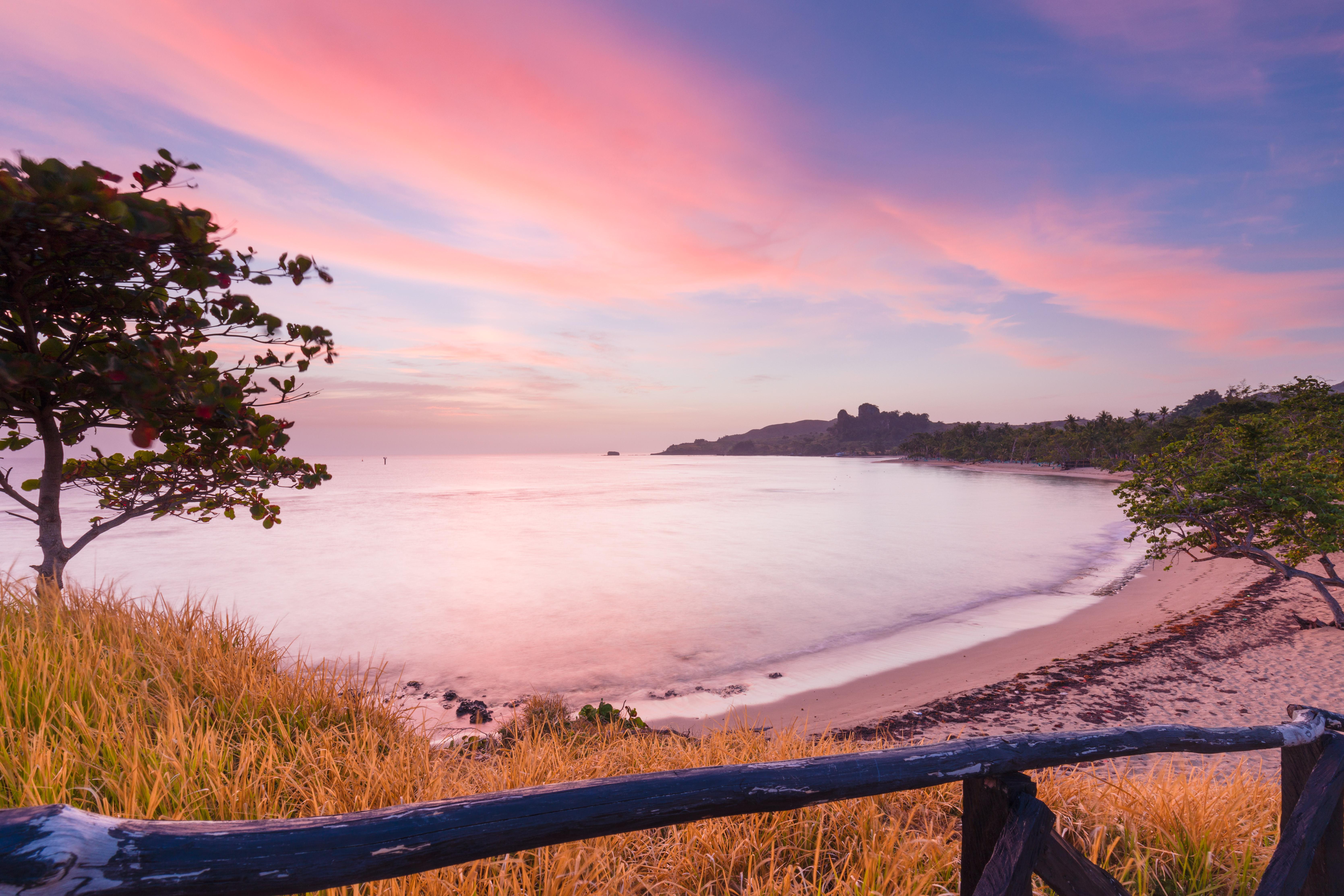 Playabachata Puerto Plata Exterior photo Sunset at the beach